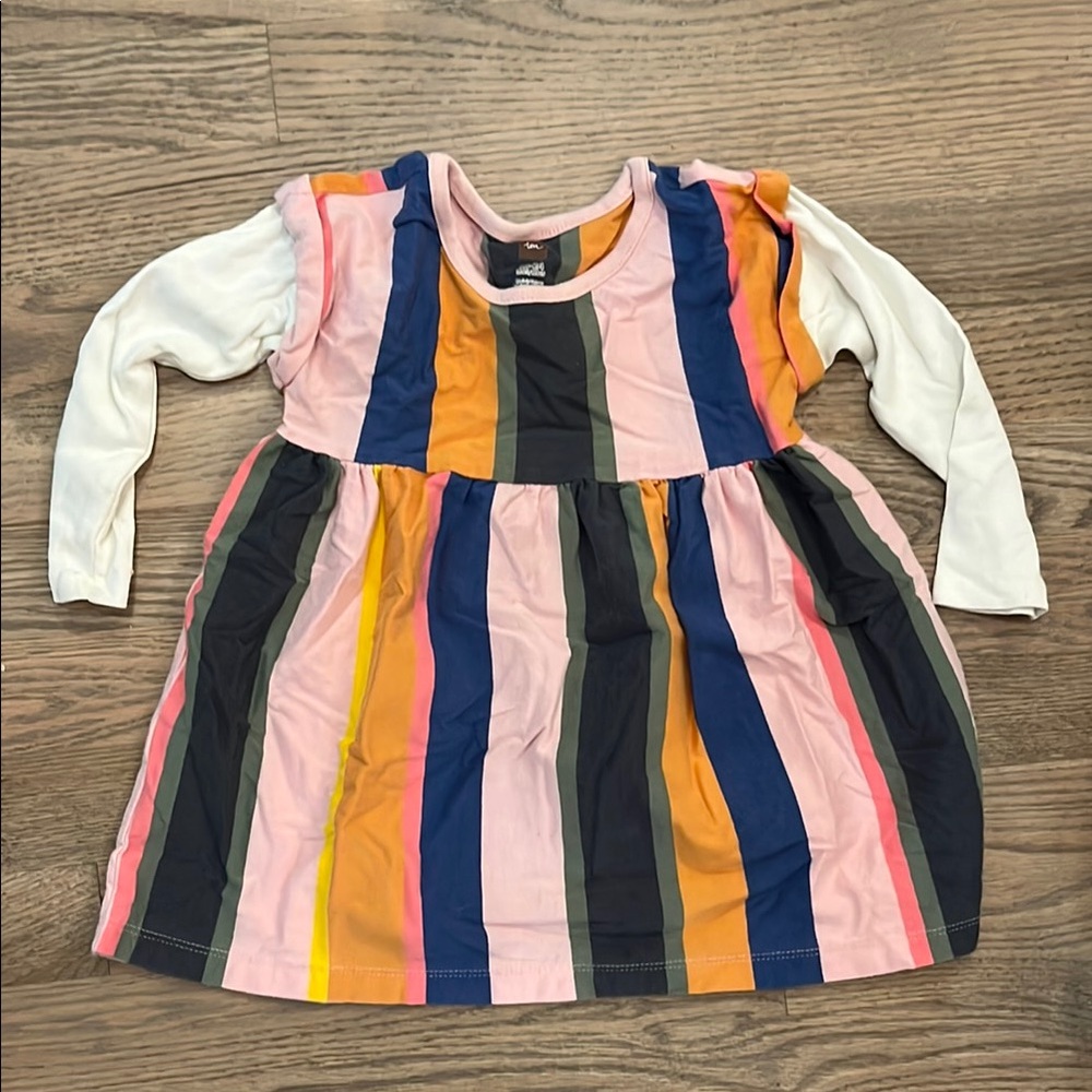 Tea Collection Colorful Striped Kids Dress